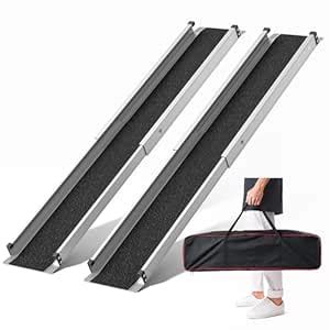 KOLOTOOL Adjustable Wheelchair Ramp 5FT Telescoping Portable Ramps for ...