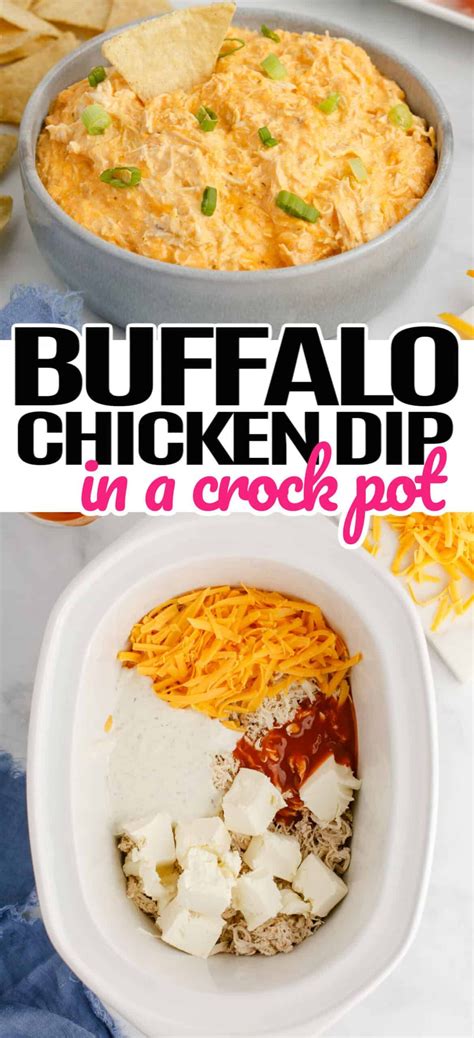 Five-ingredient crock pot Buffalo Dip has the mouthwatering perfection ...