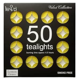 Kriti Set of 50 Perfume Tea-Lights Candles in A Pack Non Toxic ...