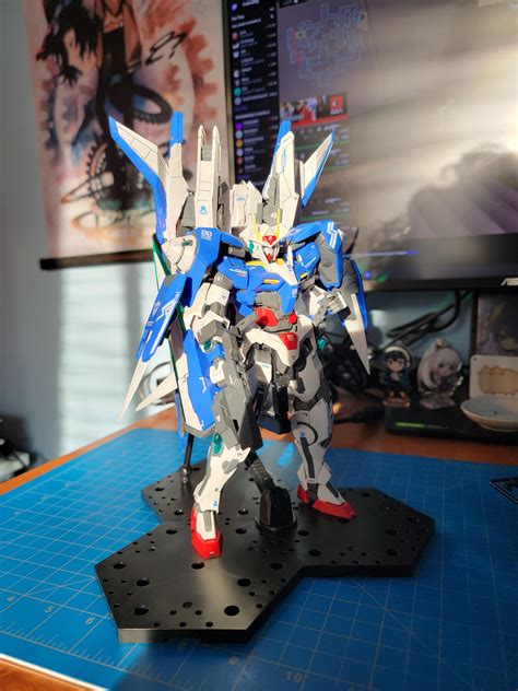 00 XN + Raiser - first MG and water decal attempt : r/Gunpla