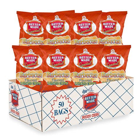 Amazon.com: Better Made Special Potato Chips (BBQ) - 50 Pack - 50 x 1 ...