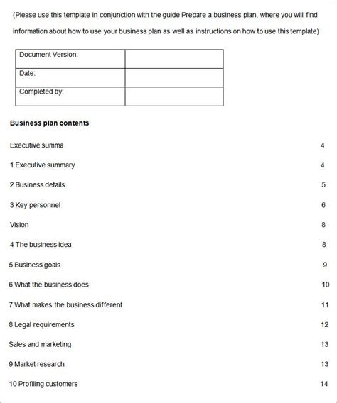 Business Development Plan - 8+ Word Documents Download
