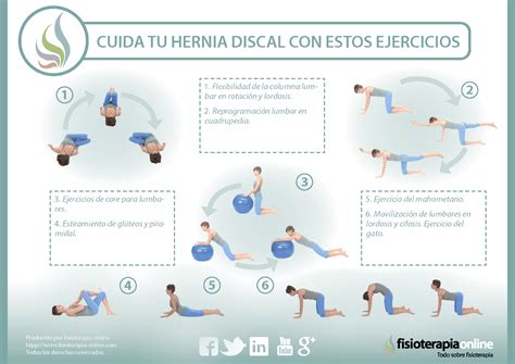 8 sencillos ejercicios para cuidar y mejorar la hernia discal | FisioOnline