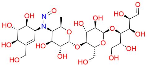 N-Nitroso Acarbose, Molecular Formula C25H42N2O19, Nitrosamine ...