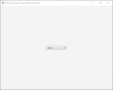 Image result for ComboBox JavaFX