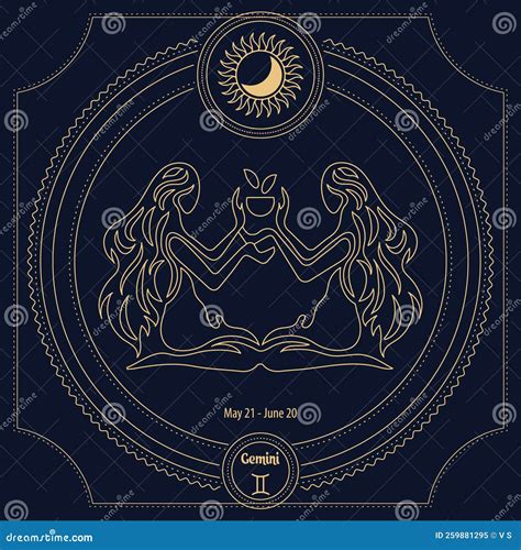 Gemini Sign of the Zodiac, Astrological Sign of the Horoscope in an ...