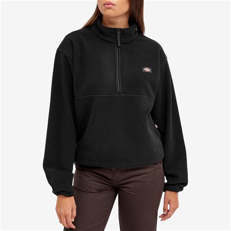 Dickies Louisburg Quarter Zip Fleece Black | END.