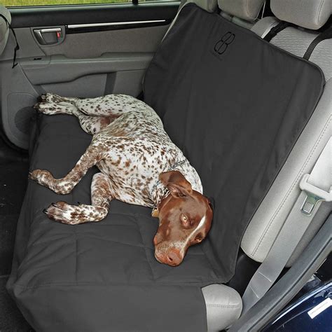 Petego XL Rear Seat Cover For Dogs Seat Protector Durable Canvas Car ...