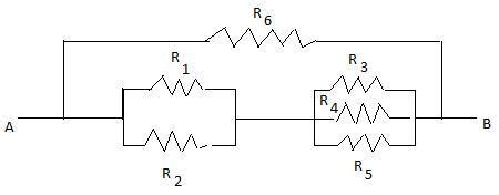 The resistors each of resistance 1 ohm is connected as shown in figure ...