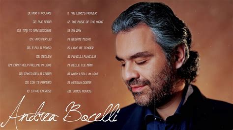 Andrea Bocelli Greatest Hits 2020 - The Best of Andrea Bocelli Full ...