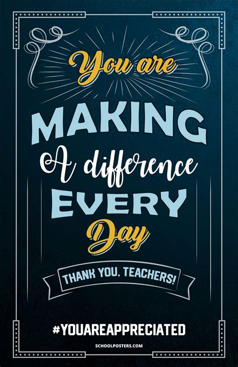 Teacher Appreciation Poster – SchoolPosters.com LLC