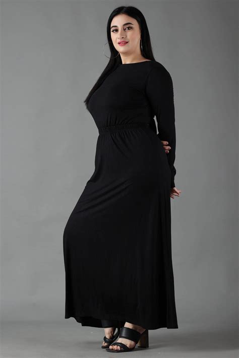 Flaunt Your Style with Long Sleeve A-line Maxi Dress - Perfect for ...