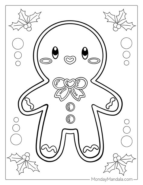 36 gingerbread man coloring pages free pdf printables – Artofit