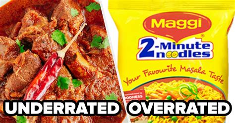 Overrated/Underrated Indian Food Quiz