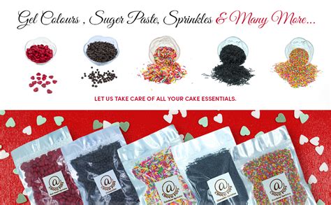 Chocopops Heart Shape Sprinkles | Hearts Sweet Candy Topping for Cake ...