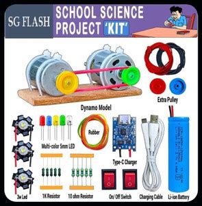 EASTRA Dynamo Motor & Other Science Project Kit(33items)-EHK655 NEW ...