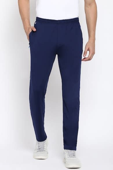 Buy Men Navy Solid Active Wear Track Pants Online - 619413 | Van Heusen