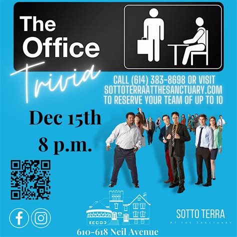 The Office (TV Series) Trivia Night, Sotto Terra at The Sanctuary ...