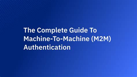 Image result for Machine to Machine Authentication