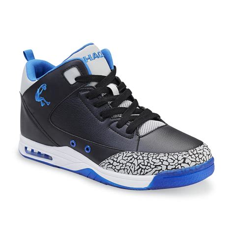 Shaq Men's Commander Black/Blue High-Top Basketball Shoe - Shoes - Men ...