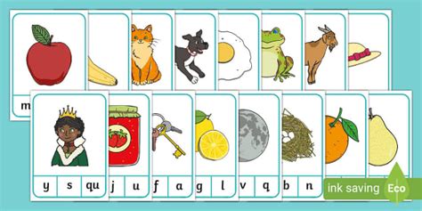 Initial Sounds Peg Matching Game