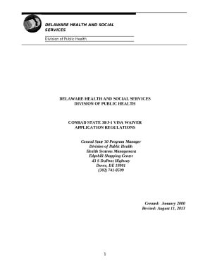 site application s - Delaware Health and Social Services - dhss ...