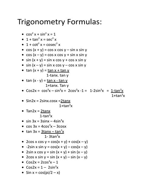Trigonometry Formula Tutorial 的图像结果