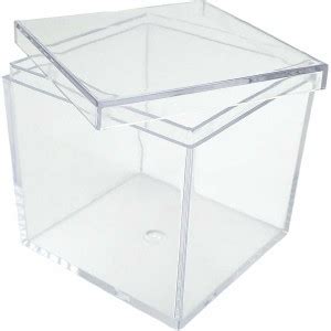 smyalifox Acrylic Storage Box With Lid (Transparent Size 6x6x6 Inch ...