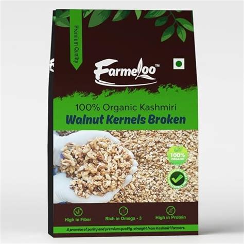 Farmeloo Premium Kashmiri Walnut Kernels Broken | 100% Natural Akhrot ...