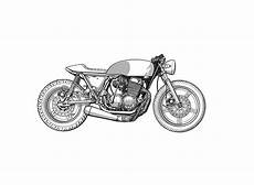 Cafe Racer Bike Sketch by Cafe Racer Drawing Rocketgarage Cafe Racer Magazine Cafe Racer Bike Sketch
