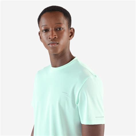 Men's Breathable Running T-Shirt Run 500 dry - Delicate Green
