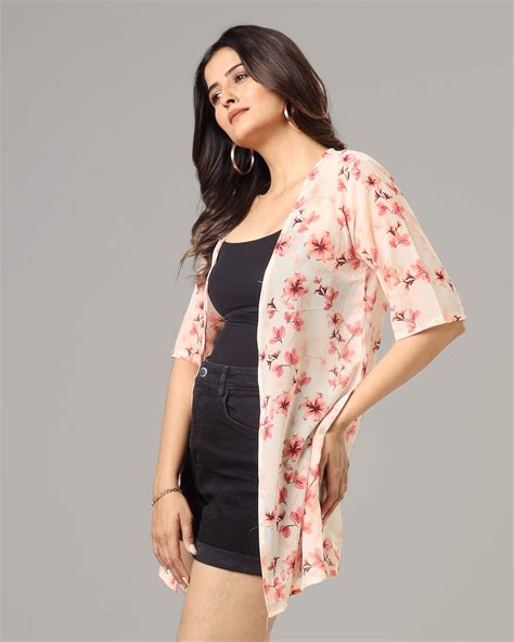 Lovely Floral Short Sleeve Shrug For Women – Fabcurate