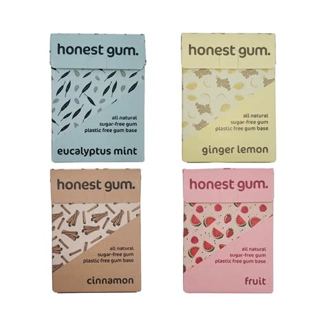 Natural Chewing Gum Aspartame Free without Harmful Chemicals