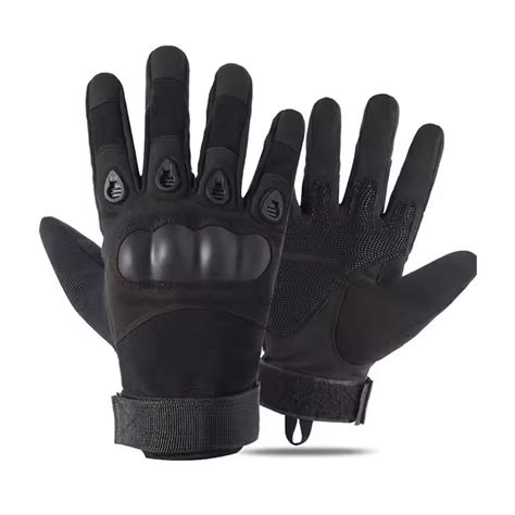 AUTOGUYS FF-1 Full-Finger Bike Riding Gloves TPR Knuckle Protection ...