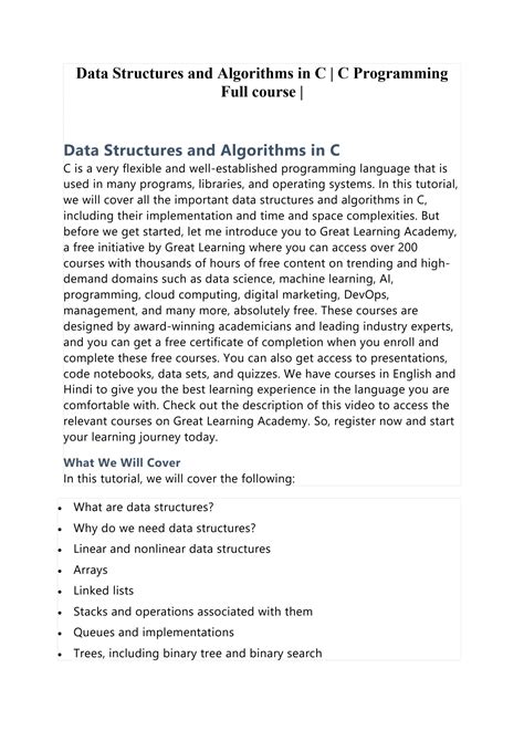 Data Structure Algorithms C Full-Course 的图像结果