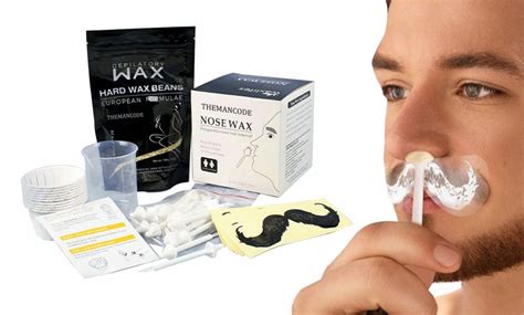 Nose Wax Kit,nose Hair Removal Waxing Kit With 20 Applicators Quick ...