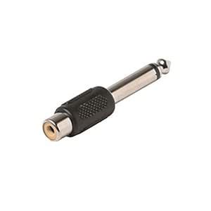 NAC Wire and Cables RCA Female 1/4" 6.3mm Male Adapter Mono Plug Phono ...