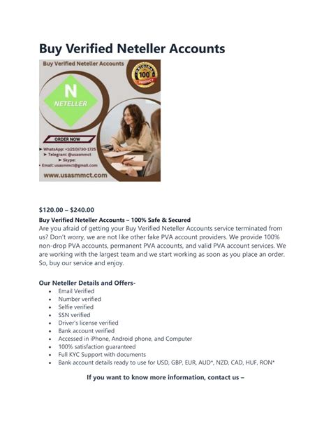 PPT - Buy Verified Neteller Accounts PowerPoint Presentation, free ...