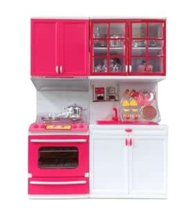Buy Toyiuwa Mini Kitchen Playset for Kids – Pretend Cooking Cabinet Toy ...