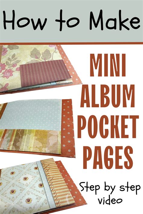 Image result for Pocket Page Mini Album Tutorial