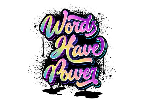 Words Have Power Graphic by Boy William · Creative Fabrica