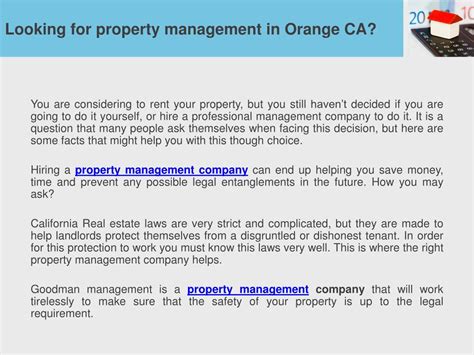 PPT - Orange County Property Management PowerPoint Presentation, free ...