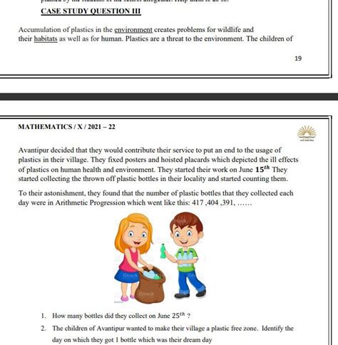 Case study question arithmetic progression - Brainly.in