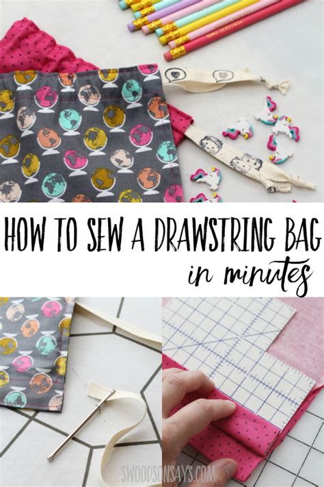 Image result for How to Sew a Drawstring Bag