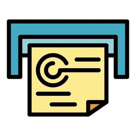 Ikona pliku do drukowania Zarys Ikona wektora pliku do drukowania do ...