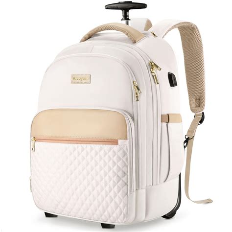Amazon.com: Arcoyard Small Rolling Backpack, Underseat Carry On Luggage ...