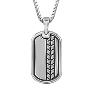 GIVA 925 Oxidised Silver Everlasting Pendant With Box Chain| Necklace ...