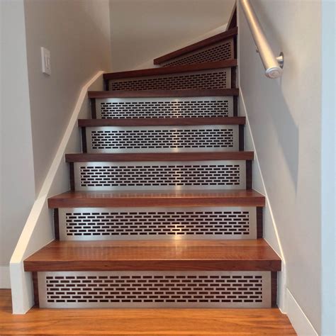 Stair Risers & Treads | ARCHITECTURAL GRILLE Hardwood Stair Treads ...