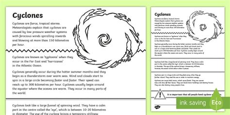What are Cyclones? An Explanation Sample for Primary Kids