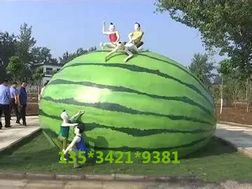 连云港市旅游生态公园玻璃钢西瓜雕塑价格_中科商务网